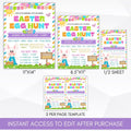 Easter bunny fundraiser flyer